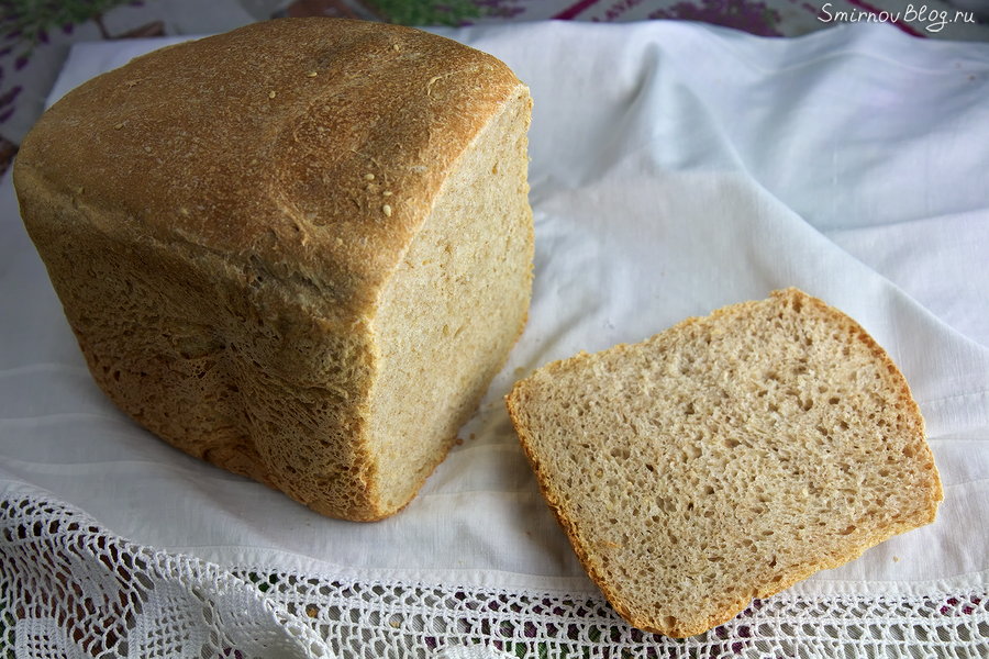 Рецепт цельнозернового хлеба на закваске в духовке