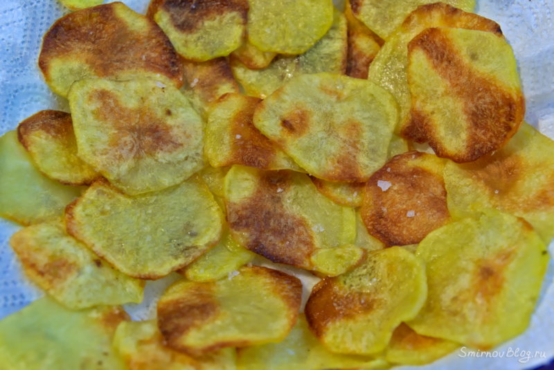 Картофельные чипсы в духовке рецепт