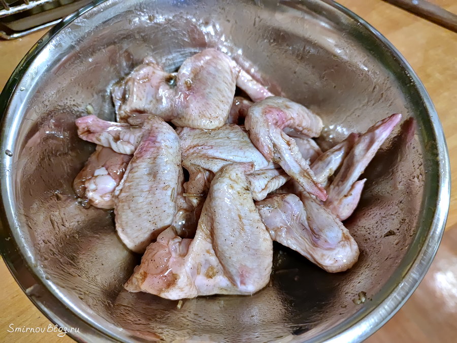 Рецепт куриных крылышек в пакете для запекания