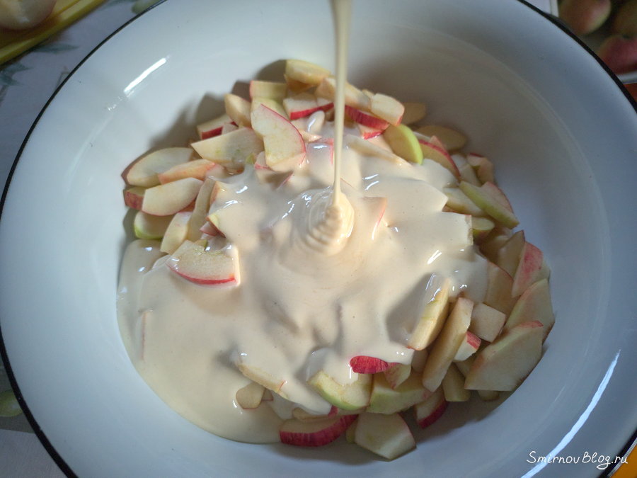  Рецепт вкусной яблочной шарлотки