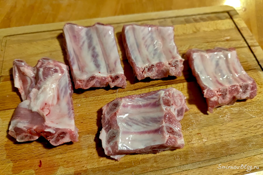 Свиные ребрышки в духовке - простой пошаговый рецепт
