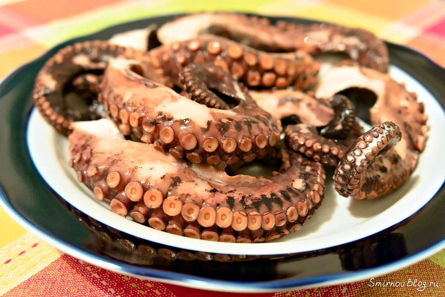 Мягкий и сочный жареный осьминог. Рецепт Мягкий и сочный жареный осьминог. Рецепт