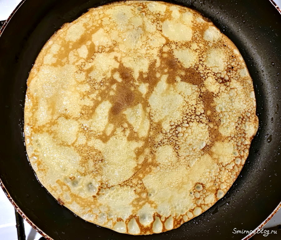 Как приготовить вкусные блины Жаренный блин на сковороде