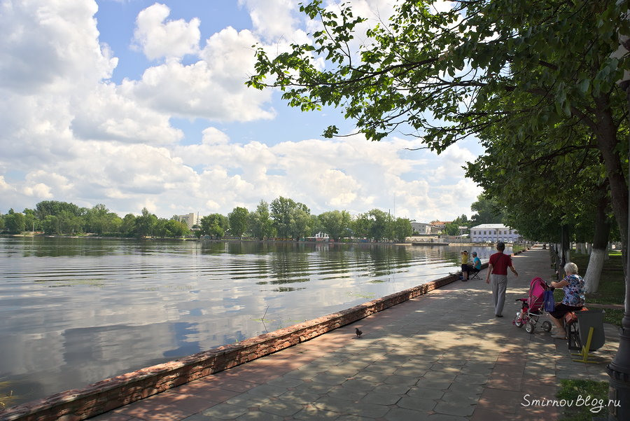 Набережная водохранилища в г. Гусь-Хрустальный Водохранилище в городе Гусь-Хрустальный