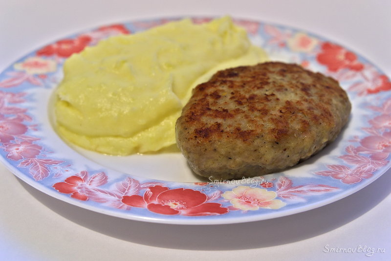 Домашняя котлета с пюре