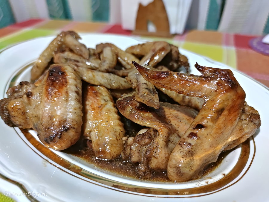 Куриные крылышки в пакете для запекания