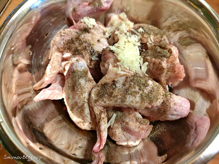 Куриные крылышки в пакете для запекания Куриные крылья в маринаде для запекания в духовке