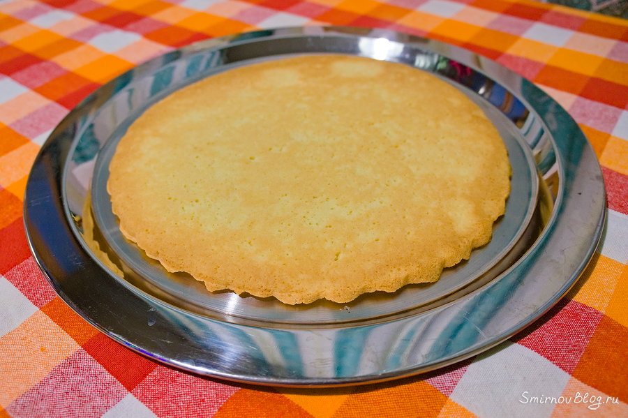 Песочный корж для торта "Лимонник"