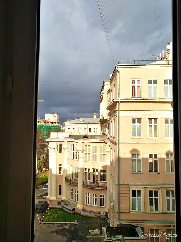 Множественная миома матки больших размеров - моя история Вид из окна столовой Сеченовской больницы