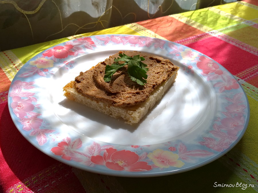 Домашний паштет из куриной печени