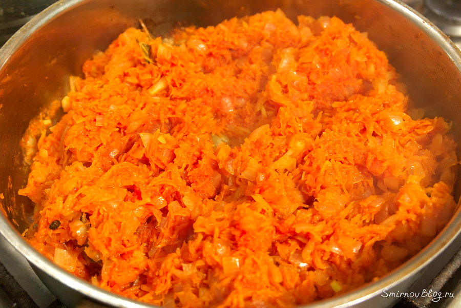 Морковь с луком для рыбы под маринадом