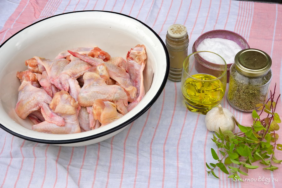 Маринуем куриные крылышки для шашлыка