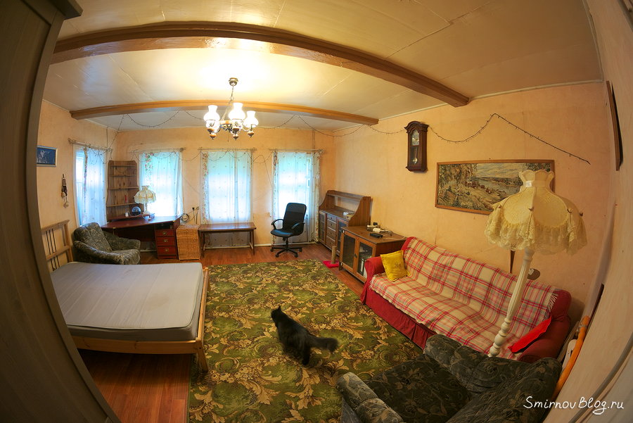 Классический деревенский пятистенок внутри