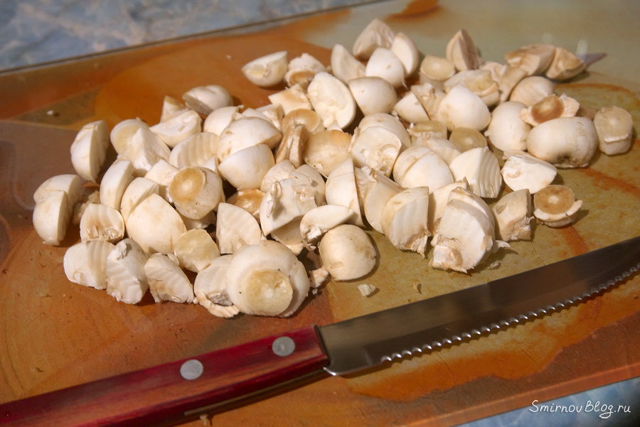 Рецепт жульена на сковороде со сметаной Шампиньоны для жульена на сковороде