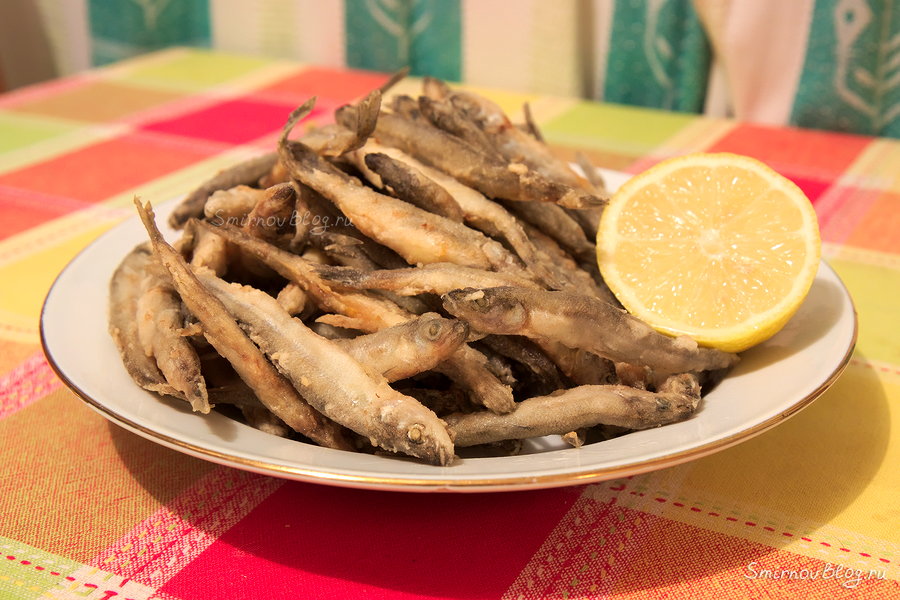 Корюшка жаренная на сковороде