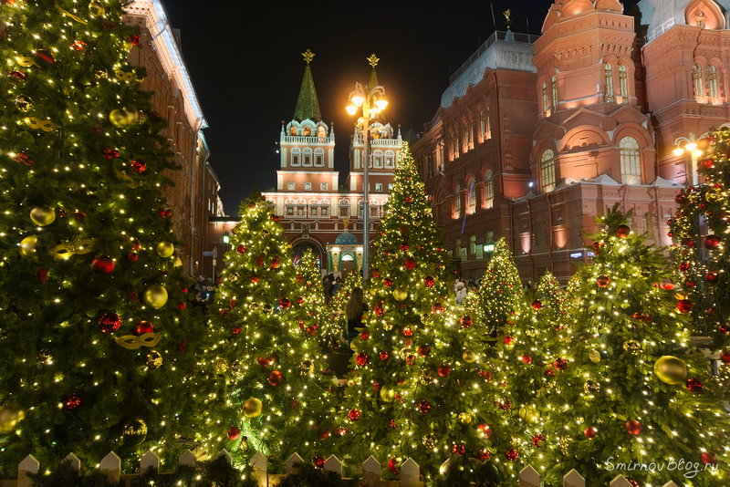 Новогодняя Москва, Охотный ряд | Январь 2018