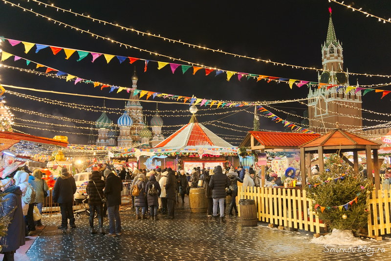 Новогодняя ярмарка на Красной площади | Москва 2018