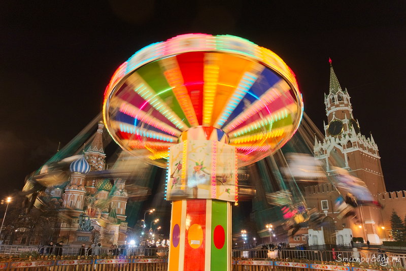 Карусель на Красной площади | Новогодняя ярмарка у ГУМа