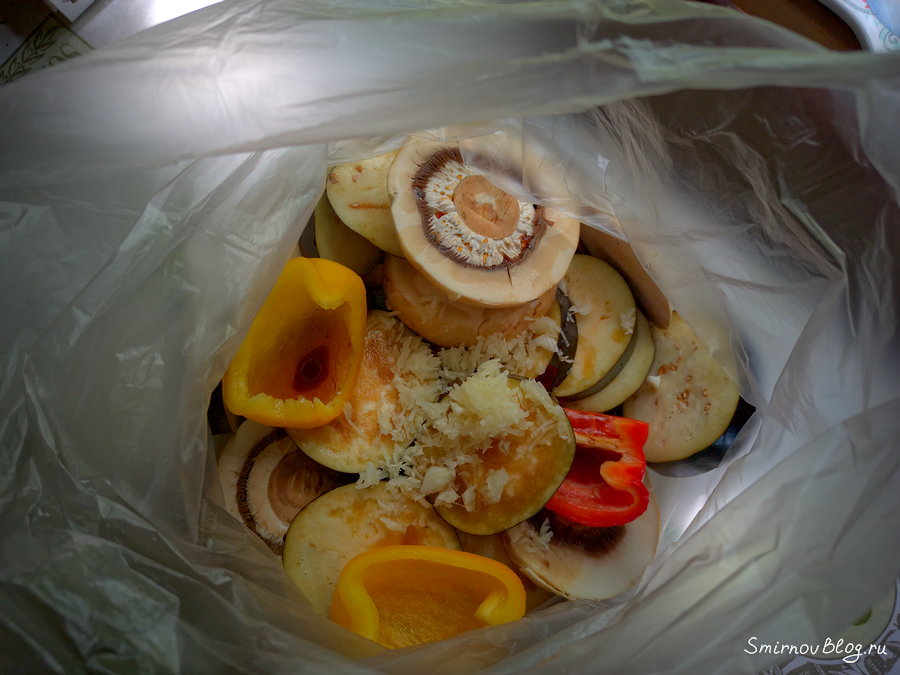 Овощи гриль на мангале Овощи для гриля маринуем в пакете