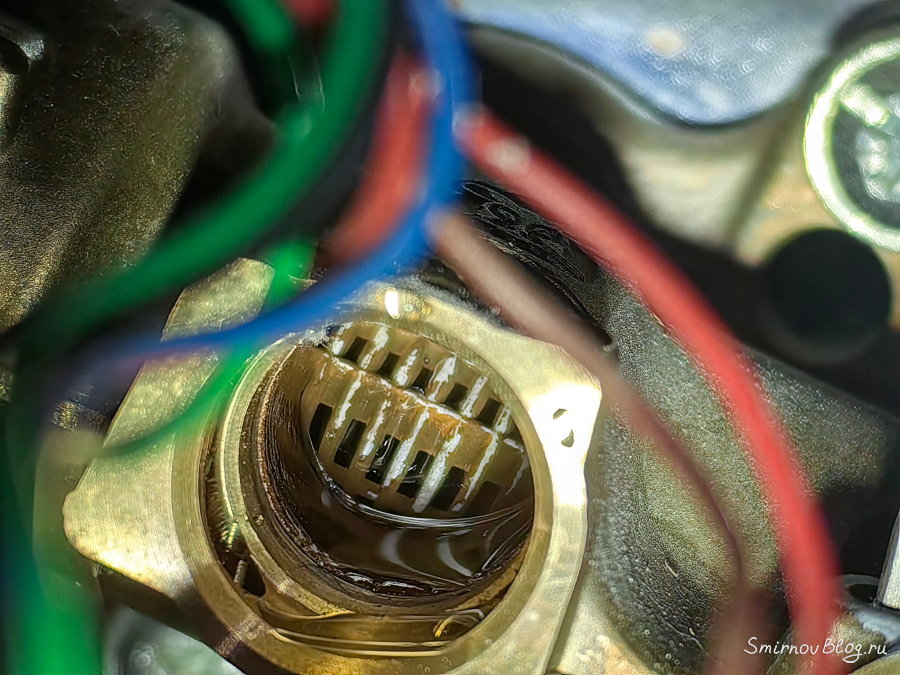 Фильтр датчика воды на газовом котле