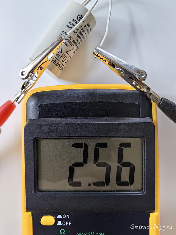 Ёмкость нового конденсатора в норме